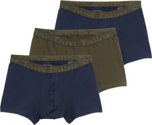 TOM TAILOR Herren Kurze Boxershorts im 3er-Pack, blau, Uni, Gr. S/4