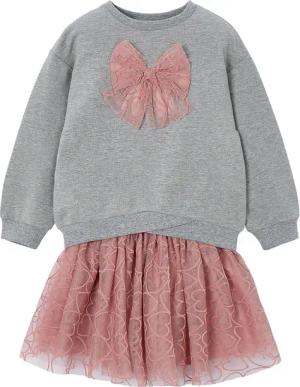 Mayoral Set Sweatshirt und Rock 4936 Rosa Regular Fit