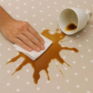 texpot Tischdecke PVC Wachstuch mit Punkten