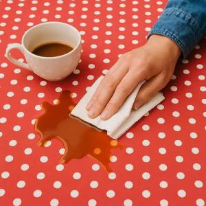 texpot Tischdecke PVC Wachstuch mit Punkten