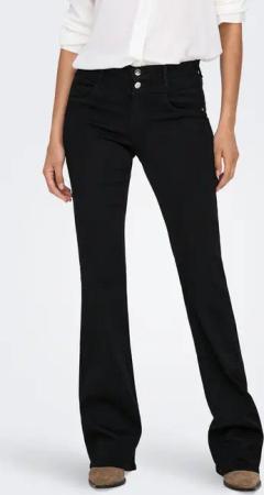 ONLY Bootcut-Jeans "ONLRAIN MID FRONT YOKE FLARED DNM BOX X"