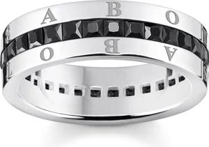 THOMAS SABO Fingerring schwarze Steine pavé,