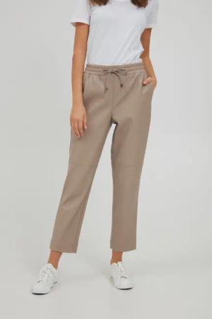 OXMO Jogginghose OXPaulia Damen Kunstleder Hose
