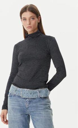 Vero Moda Rollkragenpullover Lava 10334586 Schwarz Loose Fit