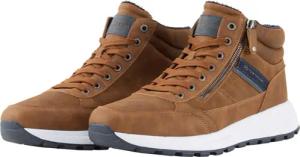 TOM TAILOR Herren Gefütterte Stiefelette, braun, Uni, Gr. 46
