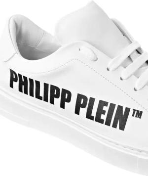 Philipp Plein Low-Top Sneaker - Lo-Top Turnschuhe - Gr. 47 - in Weiß - für Damen