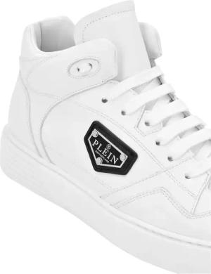 Philipp Plein Low-Top Sneaker - Mid-Top Turnschuhe - Gr. 46 (EU) - in Weiß - für Damen
