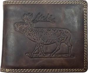 Einkaufszauber Geldbörse Echt Leder Jäger Geldbeutel Hirsch, Echt Büffelleder