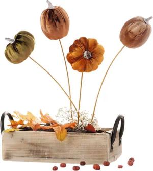 Home-trends24.de Dekofigur Kürbis Kürbisse Stecker Herbst