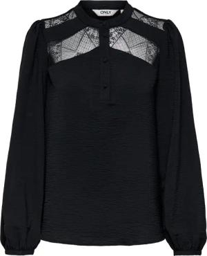 ONLY Langarmbluse "ONLYOHANNA LIFE FR L/S LACE TOP WVN CS"