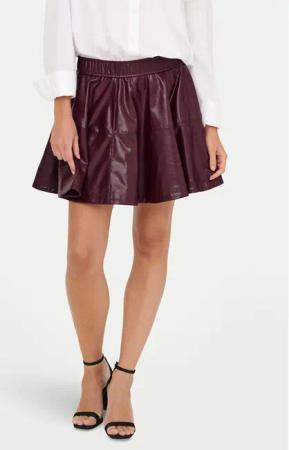 ONLY Rock aus Kunstleder Jacky 15355512 Violett Regular Fit