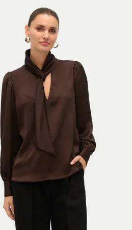 Vero Moda Bluse Nini 10336252 Braun Standard Fit
