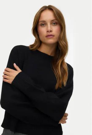 Vero Moda Pullover Gold Art 10332206 Schwarz Regular Fit
