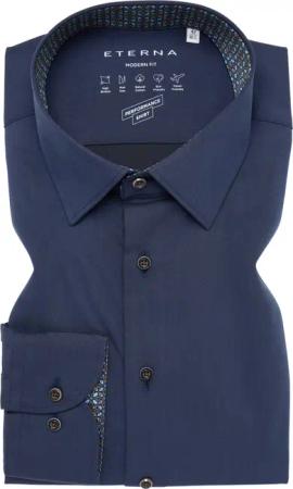 MODERN FIT Performance Shirt in navy unifarben
