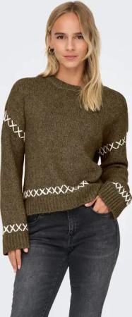 ONLY Rundhalspullover ONLAMANDA LIFE LS O-NECK