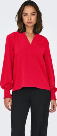 ONLY Blusenshirt ONLMETTE V-NECK LS SMOCK