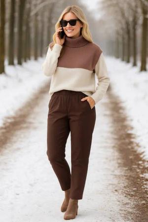 OriginalYou Thermohose Damen Schlupfhose mit leichtem