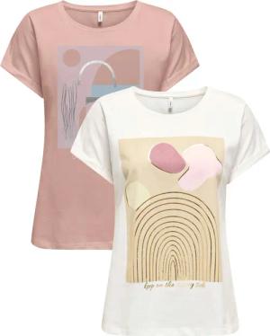 ONLY T-Shirt (Spar Set) Sommershirt mit