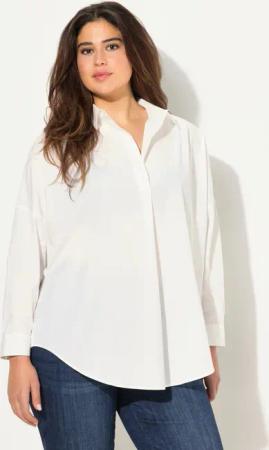 Ulla Popken Hemdbluse Bluse Zierfalte Oversized