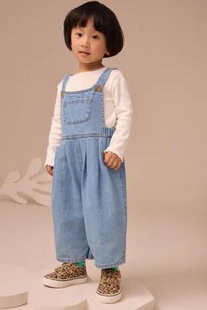 Next Jeanslatzhose Latzhose mit langem Bein