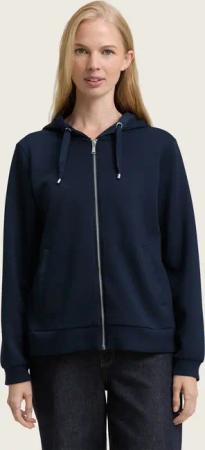 TOM TAILOR Sweatjacke Hoodie Sweatjacke aus