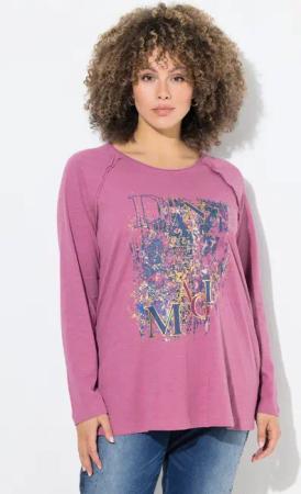 Ulla Popken T-Shirt Shirt Motivdruck A-Linie