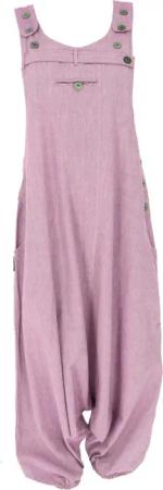 Guru-Shop Relaxhose Bequeme Boho Latzhose, natürlicher