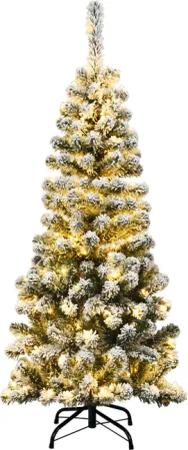 COSTWAY Künstlicher Weihnachtsbaum, 135cm, 150 warmweiße