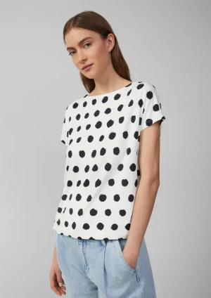 s.Oliver Shirttop Viskosemix-T-Shirt im Relaxed Fit