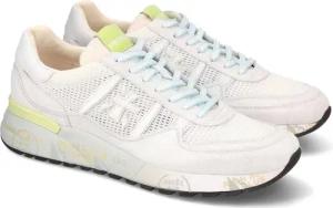 Premiata Low-Top Sneaker - Landeck Sneakers In White Suede And Fabric - Gr. 44 (EU) - in Weiß - für Damen