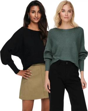 ONLY Langarmshirt Pullover mit Fledermausärmel im
