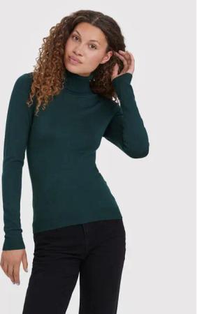 Vero Moda Rollkragenpullover Glory 10231630 Grün Slim Fit
