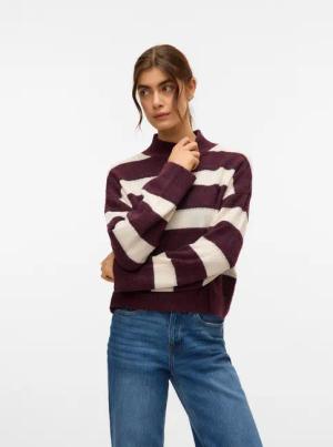 Vero Moda Strickpullover VMINEZ LS HIGHNECK