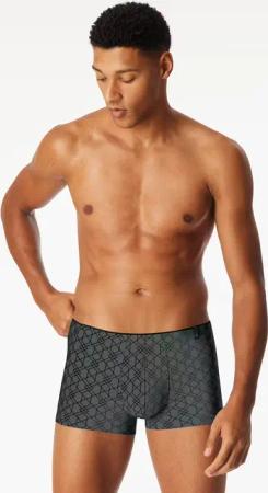 Shorts Modal gemustert dunkelgrün - Long Life Soft 8