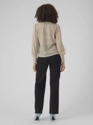 Vero Moda Langarmbluse Becca (1-tlg) Cut-Outs