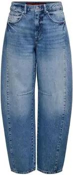 Only Straight Leg Jeans 15358011 HORSE L.34-BARREL RED - MEDIUM BLUE DENIM