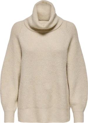 ONLY Rollkragenpullover Whitney 15353187 Beige Oversize