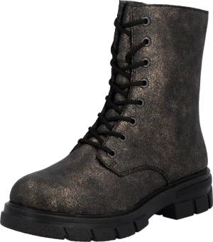 Rieker Schnürboots, Stiefelette, Blockabsatz, mit zusätzlichem Innenreißverschluss