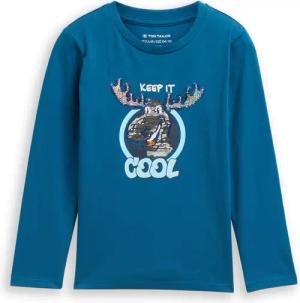 TOM TAILOR Jungen Langarmshirt mit Wendepailletten, grün, Uni, Gr. 92/98