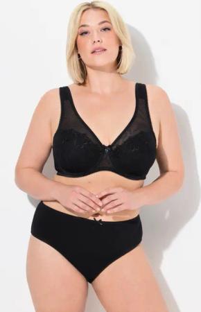 Ulla Popken High-Apex-BH Bügel-BH Stickerei High