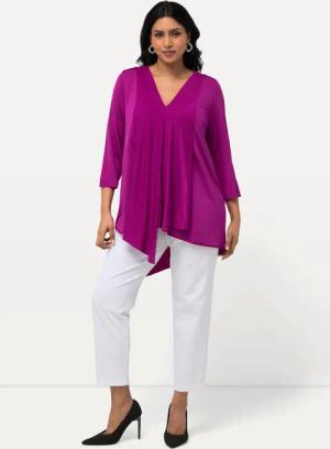 Ulla Popken T-Shirt Slinkyshirt Lagenoptik A-Linie