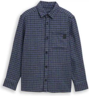 TOM TAILOR Jungen Oversize Hemd mit Karomuster, lila, Kariert, Gr. 152