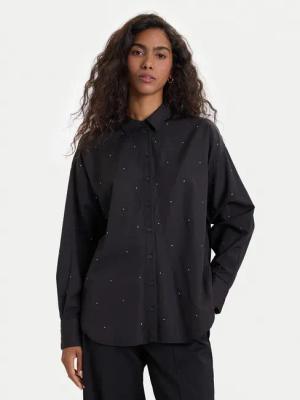 Vero Moda Hemd Fanni 10337791 Schwarz Oversize