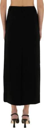 Michael Kors - Textured Crepe Maxi Skirt - Größe 2 - schwarz