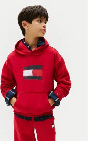 Tommy Hilfiger Sweatshirt Flag KB0KB10112 Rot Regular Fit