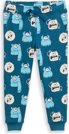 TOM TAILOR Jungen Basic Jogginghose mit Allover-Print, blau, Gemustert, Gr. 92/98