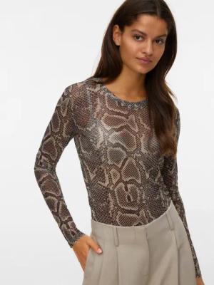 Vero Moda Langarmshirt "VMLOVA LS MESH TOP JRS NOOS"