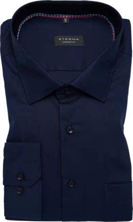 COMFORT FIT Hemd in navy unifarben