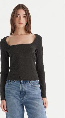 Vero Moda Bluse Kanva 10336088 Schwarz Regular Fit