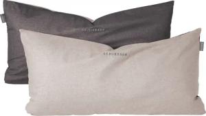 Schiesser 2 Feinbiber-Kissenbezüge »Doubleface« - dunkelgrau